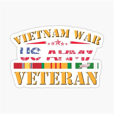 "Us Army Vietnam Veteran Usa Flag" Sticker for Sale by BussHayer ...