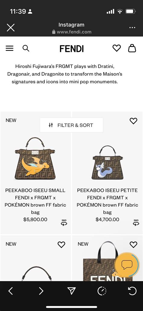 Pokemon x Fendi Collab! : r/handbags