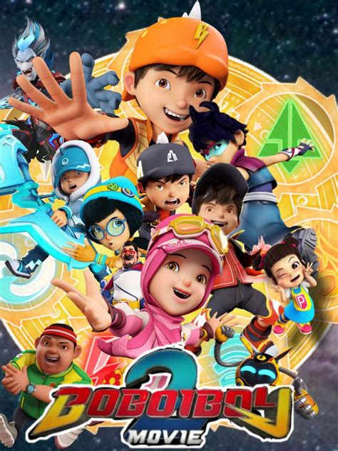 Boboiboy The Movie 2 Poster / Wallpaper Boboiboy Animated Cartoon ...