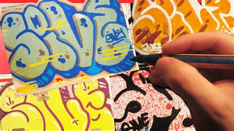 Renewed Patterned Postal Throwie Graffiti Speed Art - YouTube