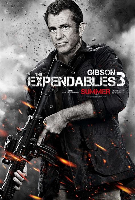 Mel Gibson for Expendables 3. I hope he has screen time with Harrison ...