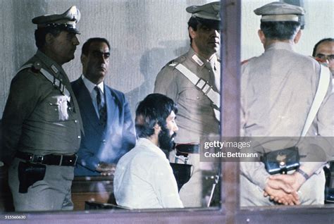 Turkish terrorist Mehmet Ali Agca during trial for making an... News Photo - Getty Images