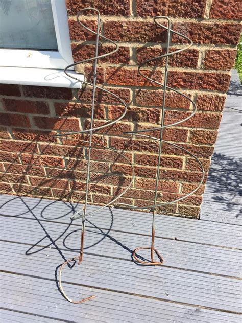 Pair of Metal Spiral Flower/Plant Support | in York, North Yorkshire | Gumtree