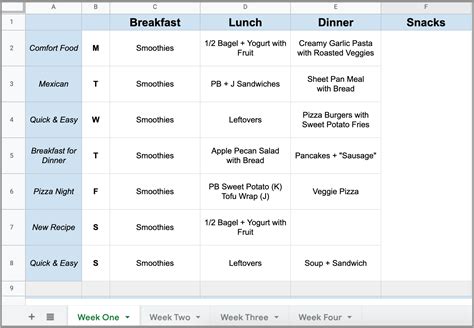 This Monthly Meal Planner Template will Save You Tons of Time!