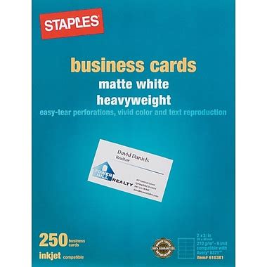 Staples® Inkjet Business Cards | Staples®