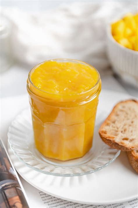 Homemade Mango Ginger Jam - Best Served Vegan