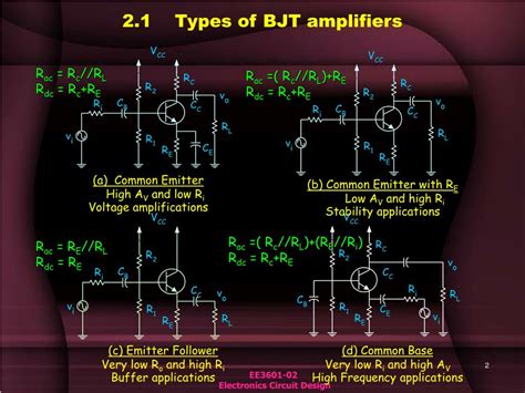 PPT - 2 . Design of BJT amplifiers PowerPoint Presentation, free download - ID:561232