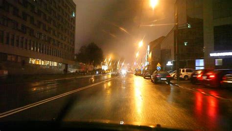 Stock video of car traffic light rain the night | 12624440 | Shutterstock