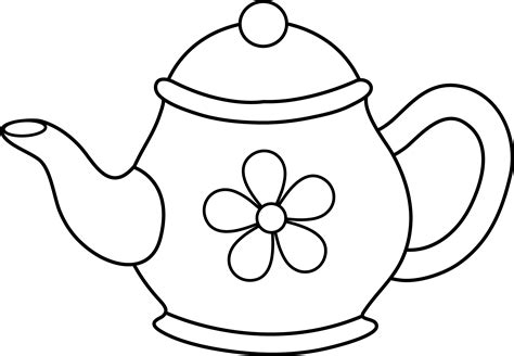 Free Teapot Clipart Black And White, Download Free Teapot Clipart Black And White png images ...
