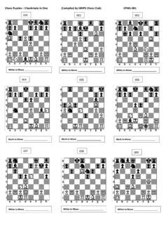 Chess Puzzles – Checkmate in One (Compiled by GMPS Chess ... preview / chess-puzzles-checkmate ...