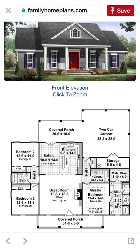 Small Cottage House Plans, Cottage Homes, Tiny House, Small Houses, Camping Planning ...