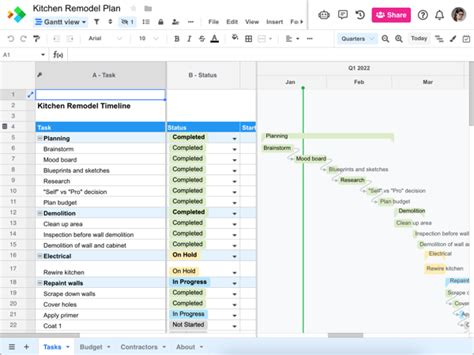 Bathroom Construction Plan | Spreadsheet.com Templates