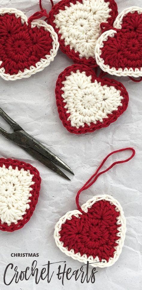 Crochet Heart Ornament | EMBROIDERY & ORIGAMI