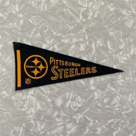 Pittsburgh Steelers Pennant Vintage NFL Flag | Etsy | Pittsburgh ...