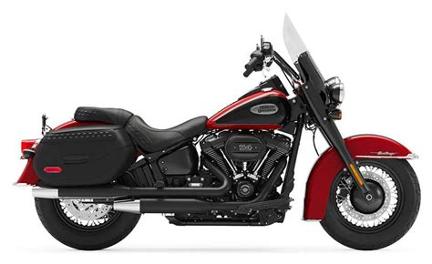 New 2022 Harley-Davidson Heritage Classic 114 Redline Red / Vivid Black (Black Finish with Laced ...