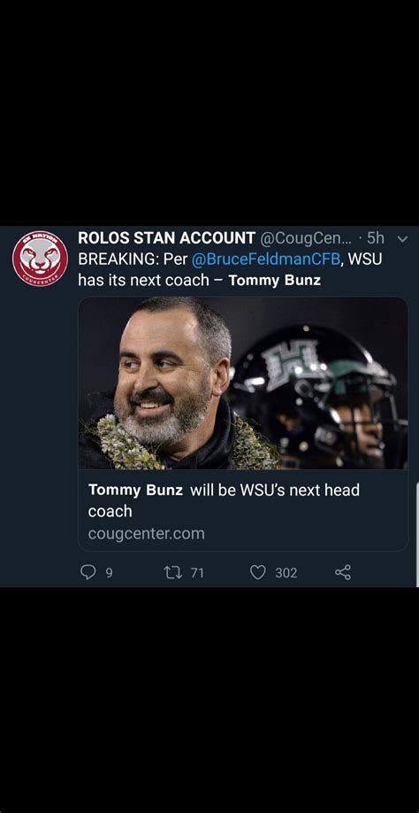 Washington state's new football coach. Congrats Tommy! : r ...