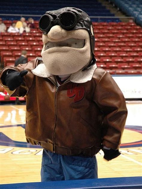 Dayton Flyers mascot, Rudy Flyer. | Brown jacket, Leather jacket, Jackets