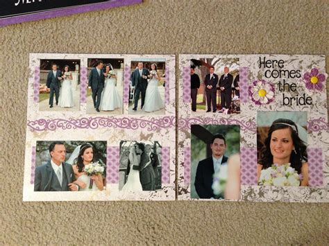 Wedding page Bride Scrapbook, Wedding Scrapbook Pages, Wedding ...