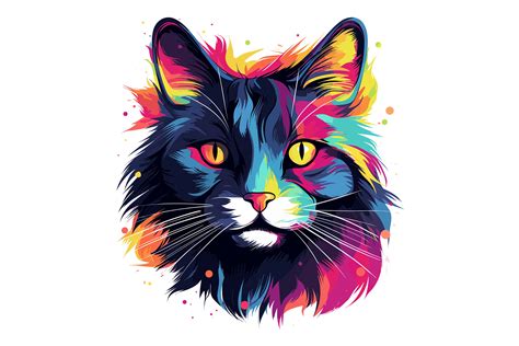 Rainbow Cat Clipart Graphic by Illustrately · Creative Fabrica