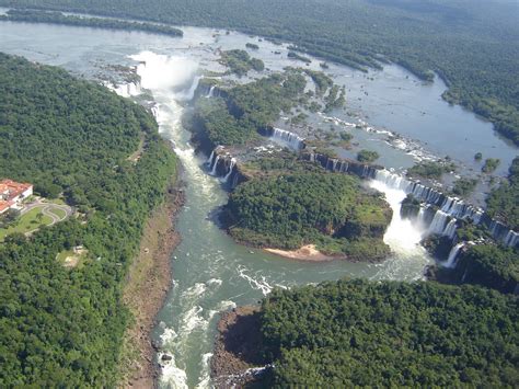 Iguazu Falls, Brazil, Aerial view