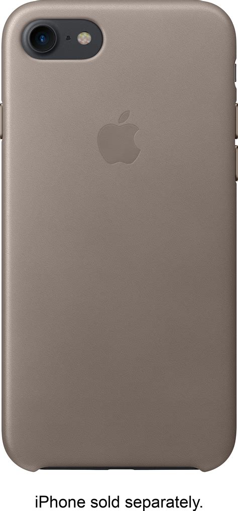 Apple iPhone® 7 Leather Case Taupe MPT62ZM/A - Best Buy