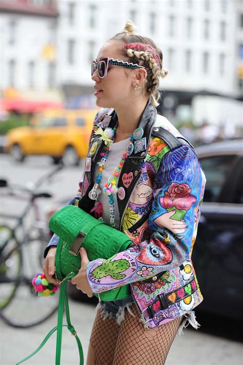 MILEY CYRUS Out and About in New York 06/18/2015 - HawtCelebs