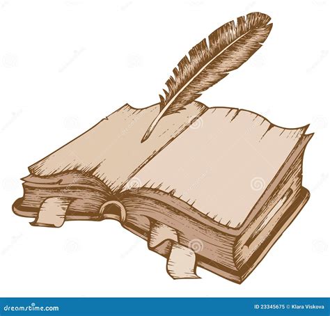 Immagine 1 Di Tema Del Vecchio Libro Illustrazione Vettoriale - Illustrazione di scuola, disegno ...