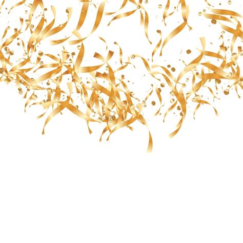 Premium Vector | Gold confetti background.