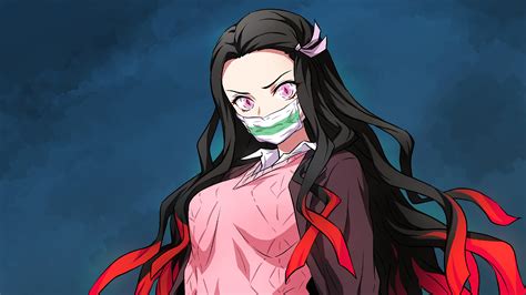 Nezuko Kamado from Kimetsu No Yaiba Anime Wallpaper 4k HD ID:11565