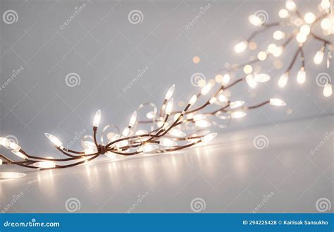 Luminous Winter Wonderland: Holiday Lights Background Stock ...