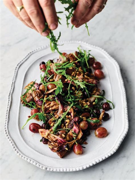 Warm grape & radicchio salad | Jamie Oliver recipes