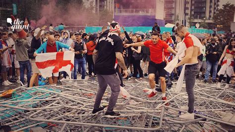 Watch: Fans Let English Football Down Despite Historic Run at Euro 2020