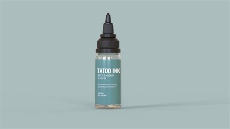 Tattoo Ink Bottle 3D Model