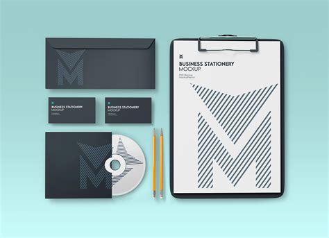 Free Business Stationery Mockup PSD Set - Good Mockups