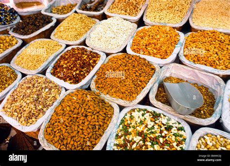 Dubai UAE Dubai Souk Spice Market Spices In Sacks Stock Photo - Alamy