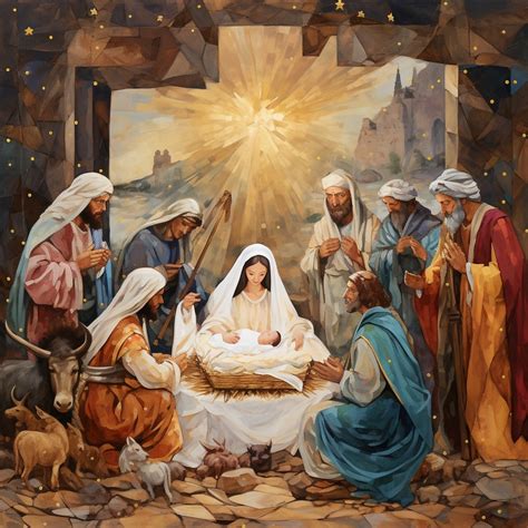 Christmas Nativity Scene Art Free Stock Photo - Public Domain Pictures