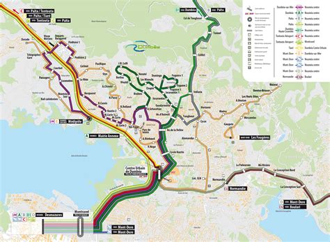 Noumea Bus Map