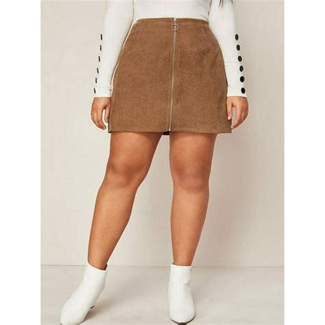 FOCUSNORM - Sexy Women Short Mini Pencil Skirt High Waist Zip Fly Warm Corduroy Short Pencil ...