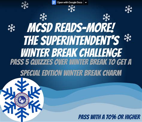 MCSD READS Winter Challenge | Port Salerno Elementary School