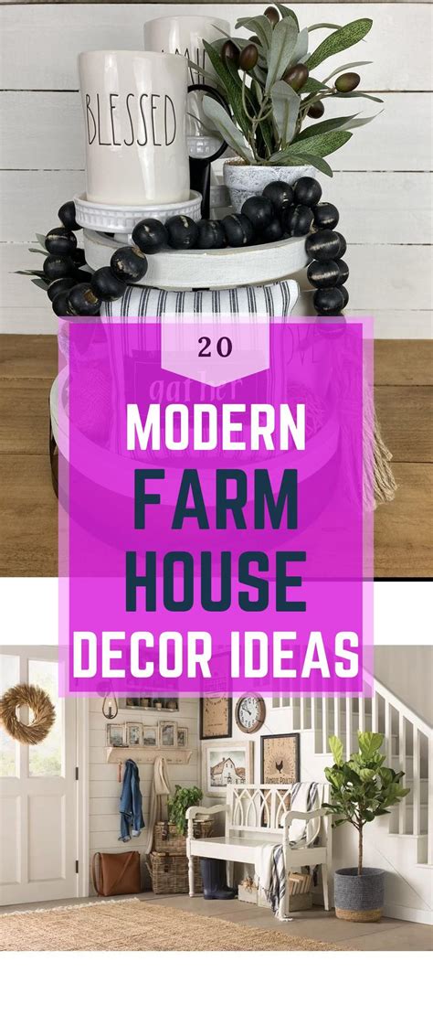 Great DIY Farmhouse Decoration Ideas Modern Farmhouse Decor, Farmhouse Diy, Diy Decor ...