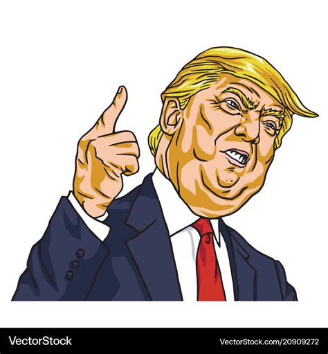 Donald trump youre fired cartoon Royalty Free Vector Image