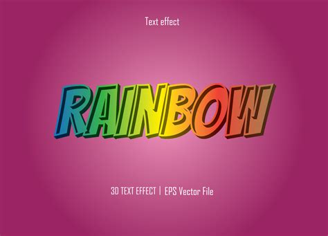 rainbow text effect and illustration. 11776073 Vector Art at Vecteezy