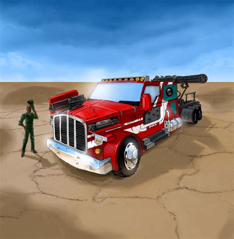 Battle Truck Concept by darkcomartist on DeviantArt