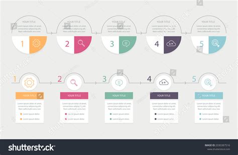 Process Infographic Design Template Timeline Step Stock Vector (Royalty Free) 2030387516 ...