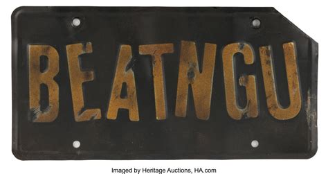 Jeepers Creepers III rear license plate from "The Creeper's" | Lot #2514 | Heritage Auctions