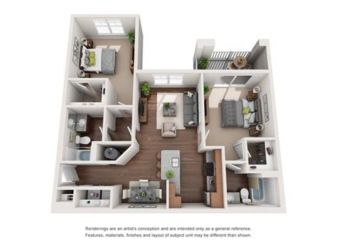 2A - The Burton | 2 Bed Apartment | Reserve at Summit Crossing