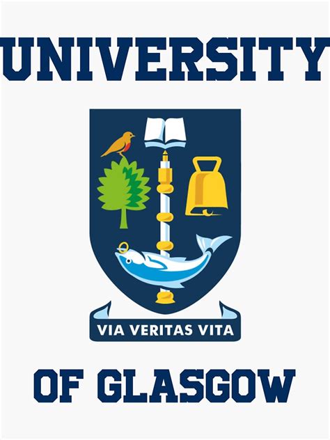 "University of Glasgow - Logo and Text" Sticker for Sale by Darazshop ...