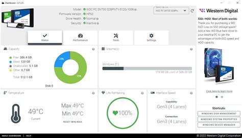 Install Western Digital Dashboard for Drive Performance Monitoring