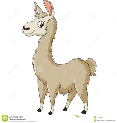 Llama cartoon stock vector. Illustration of smile, wild - 70110025 | Cartoon illustration ...