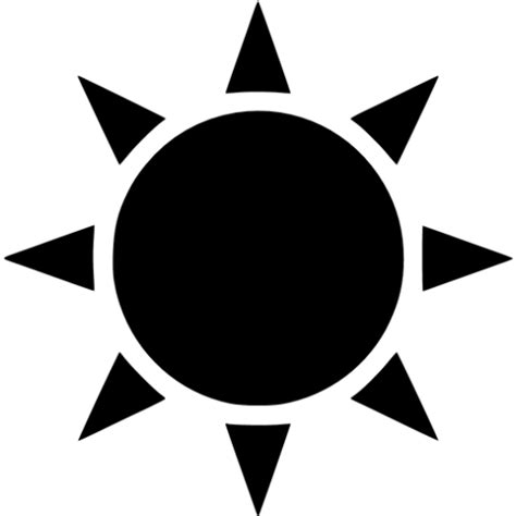 Black sun 3 icon - Free black sun icons